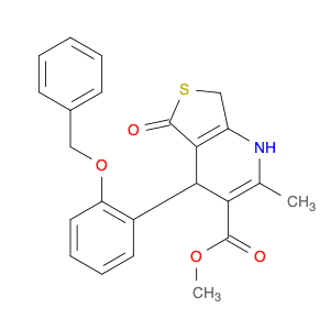 Thieno[3,4-b]pyridine-3-carboxylic acid, 1,4,5,7-tetrahydro-2-methyl-5-oxo-4-[2-(phenylmethoxy)phe…