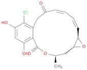 6H-Oxireno[e][2]benzoxacyclotetradecin-6,12(7H)-dione, 8-chloro-1a,14,15,15a-tetrahydro-9,11-dihyd…