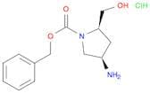 1-Pyrrolidinecarboxylic acid, 4-amino-2-(hydroxymethyl)-, phenylmethyl ester, hydrochloride (1:1),…