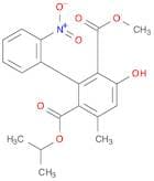 [1,1'-Biphenyl]-2,6-dicarboxylic acid, 3-hydroxy-5-methyl-2'-nitro-, 2-methyl 6-(1-methylethyl) es…