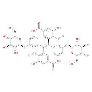 [9,9'-Bianthracene]-2,2'-dicarboxylic acid, 5,5'-bis(β-D-glucopyranosyloxy)-9,9',10,10'-tetrahydro…