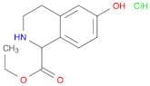 6-Hydroxy-1,2,3,4-tetrahydro-isoquinoline-1-carboxylic acid ethyl ester, HCl