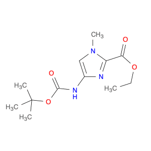 1H-IMidazole-2-carboxylic acid, 4-[[(1,1-diMethylethoxy)carbonyl]aMino]-1-Methyl-, ethyl ester