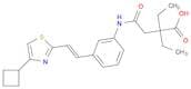 Butanoic acid, 4-[[3-[(1E)-2-(4-cyclobutyl-2-thiazolyl)ethenyl]phenyl]amino]-2,2-diethyl-4-oxo-