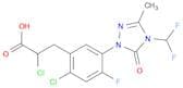 Benzenepropanoic acid, α,2-dichloro-5-[4-(difluoromethyl)-4,5-dihydro-3-methyl-5-oxo-1H-1,2,4-tria…