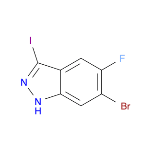 1H-Indazole, 6-bromo-5-fluoro-3-iodo-