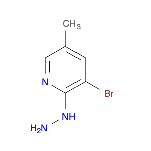 Pyridine, 3-bromo-2-hydrazinyl-5-methyl-