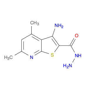 Thieno[2,3-b]pyridine-2-carboxylic acid, 3-amino-4,6-dimethyl-, hydrazide