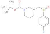 tert-Butyl 3-(((4-fluorophenyl)sulfinyl)methyl)piperidine-1-carboxylate