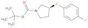 1-Pyrrolidinecarboxylic acid, 3-[(4-fluorophenyl)thio]-, 1,1-dimethylethyl ester, (3S)-
