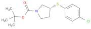 1-Pyrrolidinecarboxylic acid, 3-[(4-chlorophenyl)thio]-, 1,1-dimethylethyl ester, (3R)-