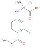 Alanine, N-[3-fluoro-4-[(methylamino)carbonyl]phenyl]-2-methyl-