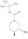 1-Piperidinecarboxylic acid, 3-amino-4-fluoro-, 1,1-dimethylethyl ester, (3S,4S)-
