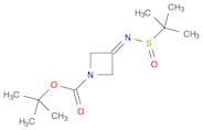 1-Azetidinecarboxylic acid, 3-[[(1,1-dimethylethyl)sulfinyl]imino]-, 1,1-dimethylethyl ester