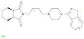 1H-Isoindole-1,3(2H)-dione, 2-[4-[4-(1,2-benzisothiazol-3-yl)-1-piperazinyl]butyl]hexahydro-, hydr…