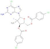 9H-Purin-2-amine, 9-[(2R)-3,5-bis-O-(4-chlorobenzoyl)-2-deoxy-2-fluoro-2-methyl-β-D-erythro-pentof…