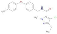 1H-Pyrazole-5-carboxamide, 4-chloro-3-ethyl-1-methyl-N-[[4-(4-methylphenoxy)phenyl]methyl]-