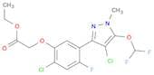 Acetic acid, 2-[2-chloro-5-[4-chloro-5-(difluoromethoxy)-1-methyl-1H-pyrazol-3-yl]-4-fluorophenoxy…