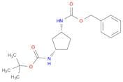 Carbamic acid, N-[(1R,3S)-3-[[(1,1-dimethylethoxy)carbonyl]amino]cyclopentyl]-, phenylmethyl ester