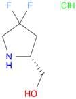 2-Pyrrolidinemethanol, 4,4-difluoro-, hydrochloride (1:1), (2R)-