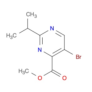 4-Pyrimidinecarboxylic acid, 5-bromo-2-(1-methylethyl)-, methyl ester