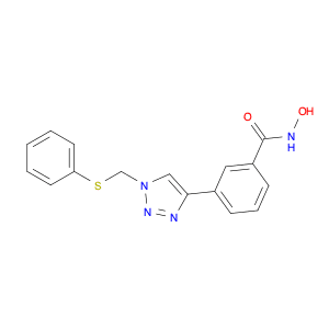 Benzamide, N-hydroxy-3-[1-[(phenylthio)methyl]-1H-1,2,3-triazol-4-yl]-