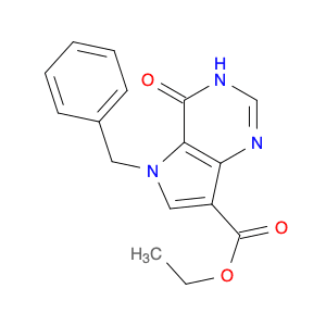 Ethyl 5-benzyl-4-oxo-4,5-dihydro-3H-pyrrolo[3,2-d]pyrimidine-7-carboxylate