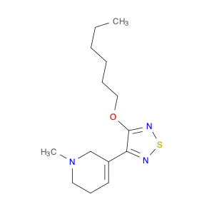 Pyridine, 3-[4-(hexyloxy)-1,2,5-thiadiazol-3-yl]-1,2,5,6-tetrahydro-1-methyl-
