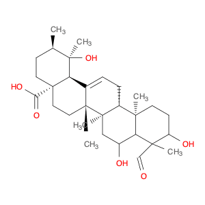 Urs-12-en-28-oic acid, 3,6,19-trihydroxy-23-oxo-, (3β,4α,6β)-