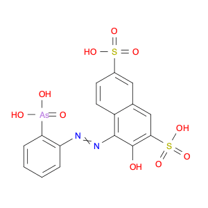 2,7-Naphthalenedisulfonic acid, 4-[2-(2-arsonophenyl)diazenyl]-3-hydroxy-