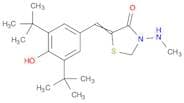 4-Thiazolidinone, 5-[[3,5-bis(1,1-dimethylethyl)-4-hydroxyphenyl]methylene]-3-(methylamino)-