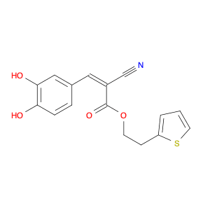 2-Propenoic acid, 2-cyano-3-(3,4-dihydroxyphenyl)-, 2-(2-thienyl)ethyl ester, (E)- (9CI)