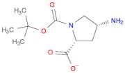 1,2-Pyrrolidinedicarboxylic acid, 4-amino-, 1-(1,1-dimethylethyl) ester, (2R,4R)-
