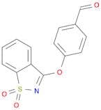 4-[(1,1-dioxido-1,2-benzisothiazol-3-yl)oxy]benzaldehyde