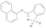 1,2-Benzisothiazole, 3-(1-naphthalenyloxy)-, 1,1-dioxide