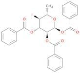 α-L-Glucopyranose, 4,6-dideoxy-4-iodo-, tribenzoate (9CI)