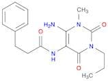 N-(6-Amino-1-methyl-2,4-dioxo-3-propyl-1,2,3,4-tetrahydropyrimidin-5-yl)-3-phenylpropanamide