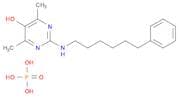5-Pyrimidinol, 4,6-dimethyl-2-[(6-phenylhexyl)amino]-, phosphate (1:1)