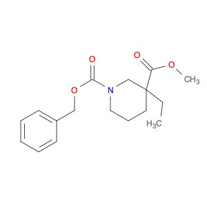 1,3-Piperidinedicarboxylic acid, 3-ethyl-, 3-methyl 1-(phenylmethyl) ester