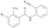 Benzamide, 3-bromo-N-(2-cyanophenyl)-2-methyl-