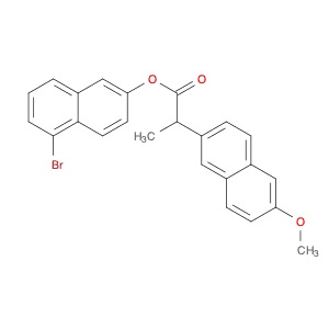 2-Naphthaleneacetic acid, 6-methoxy-α-methyl-, 5-bromo-2-naphthalenyl ester
