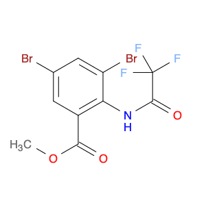 Benzoic acid, 3,5-dibromo-2-[(2,2,2-trifluoroacetyl)amino]-, methyl ester