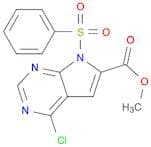 Methyl 4-chloro-7-phenylsulfonyl-7H-pyrrolo[2,3-d]pyrimidine-6-carboxylate