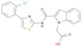 1H-Indole-1-acetic acid, 2-[[[4-(2-chlorophenyl)-2-thiazolyl]amino]carbonyl]-