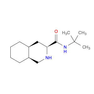 3-Isoquinolinecarboxamide, N-(1,1-dimethylethyl)decahydro-, (3S,4aS,8aS)-