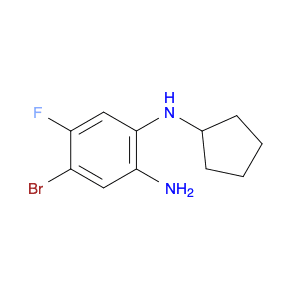 4-Bromo-1-N-cyclopentyl-5-fluorobenzene-1,2-diamine