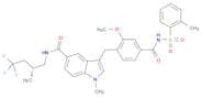 1H-Indole-5-carboxamide, 3-[[2-methoxy-4-[[[(2-methylphenyl)sulfonyl]amino]carbonyl]phenyl]methyl]…