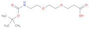 3-[2-(2-([(tert-Butoxy)carbonyl]amino)ethoxy)ethoxy]propanoic acid