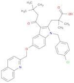 1H-Indole-2-propanoic acid, 1-[(4-chlorophenyl)methyl]-3-(3,3-dimethyl-1-oxobutyl)-α,α-dimethyl-5-…