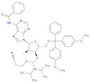 Adenosine, N-benzoyl-5'-O-[bis(4-methoxyphenyl)phenylmethyl]-2'-deoxy-2'-fluoro-, 3'-[2-cyanoethyl…